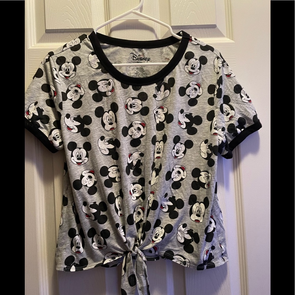 Disney Mickey tie up shirt